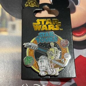 Disney Star Wars Star Tours Pin with Gold and Silver Accents